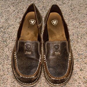 Ariat Distressed Brown Leather Slip-Ons